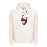 Pale Pink sponge.bob squa.re.pants patrick face portrait Premium Hoodie - linhVisuals