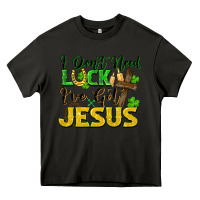 Asphalt i don't need luck i've got jesus Heavy Core Tee - FaDigitalArtStudio