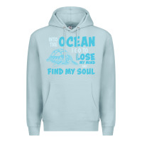 Blue Mist into the ocean i go to find my soul Premium Hoodie - linhVisuals