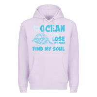 Lilac into the ocean i go to find my soul Premium Hoodie - linhVisuals