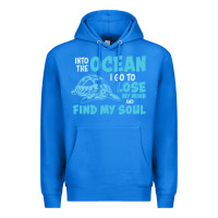 True Royal into the ocean i go to find my soul Premium Hoodie - linhVisuals