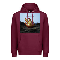 Burgundy Clear Design Premium Hoodie - linhVisuals