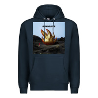 Navy Clear Design Premium Hoodie - linhVisuals