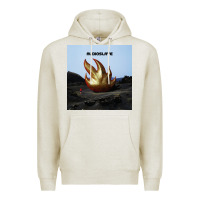 Oatmeal Heather Clear Design Premium Hoodie - linhVisuals