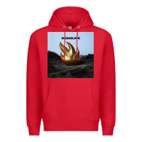 Red Clear Design Premium Hoodie - linhVisuals