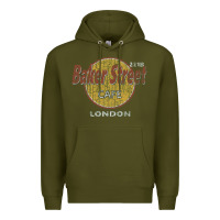 Army Green baker street cafe 221b london   sherlock holmes fans Premium Hoodie - linhVisuals