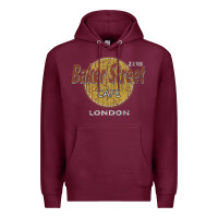 Burgundy baker street cafe 221b london   sherlock holmes fans Premium Hoodie - linhVisuals