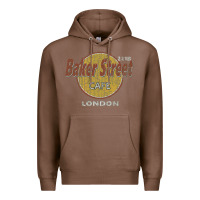 Chestnut baker street cafe 221b london   sherlock holmes fans Premium Hoodie - linhVisuals