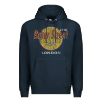 Navy baker street cafe 221b london   sherlock holmes fans Premium Hoodie - linhVisuals
