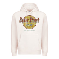 Pale Pink baker street cafe 221b london   sherlock holmes fans Premium Hoodie - linhVisuals