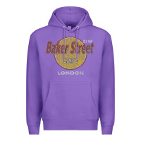 Purple baker street cafe 221b london   sherlock holmes fans Premium Hoodie - linhVisuals