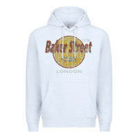 White baker street cafe 221b london   sherlock holmes fans Premium Hoodie - linhVisuals