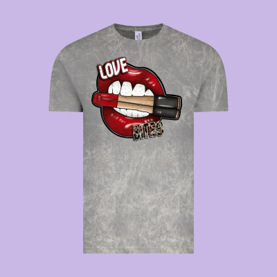 Love Bites Vintage Tee Designed By Sublimationcraftshop
