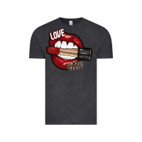 Vintage Black Love Bites Vintage Tee - SublimationCraftShop