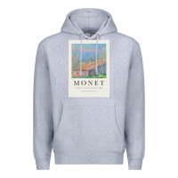 Heather Grey Claude Monet 1888 Premium Hoodie - linhVisuals