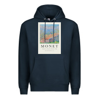 Navy Claude Monet 1888 Premium Hoodie - linhVisuals