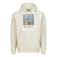 Oatmeal Heather Claude Monet 1888 Premium Hoodie - linhVisuals