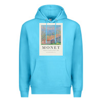 Ocean Blue Claude Monet 1888 Premium Hoodie - linhVisuals