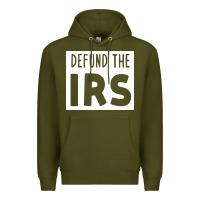 Army Green defund the irs Premium Hoodie - linhVisuals