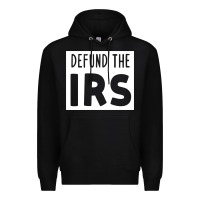 Black defund the irs Premium Hoodie - linhVisuals