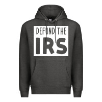 Charcoal Heather defund the irs Premium Hoodie - linhVisuals
