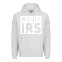 Dove Grey defund the irs Premium Hoodie - linhVisuals
