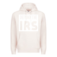 Pale Pink defund the irs Premium Hoodie - linhVisuals