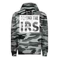 Slate Camo defund the irs Premium Hoodie - linhVisuals