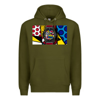 Army Green hublot Premium Hoodie - linhVisuals