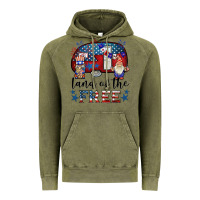 Vintage Olive land of the free caravan gnomies Vintage Hoodie - BarkalooDesign