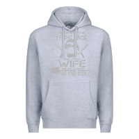 Heather Grey mess with my wife and they Premium Hoodie - linhVisuals