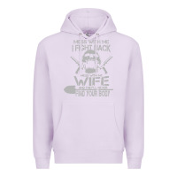 Lilac mess with my wife and they Premium Hoodie - linhVisuals