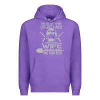 Purple mess with my wife and they Premium Hoodie - linhVisuals