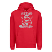 Red mess with my wife and they Premium Hoodie - linhVisuals