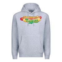 Heather Grey resto, nathan's Premium Hoodie - linhVisuals
