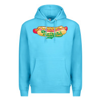 Ocean Blue resto, nathan's Premium Hoodie - linhVisuals