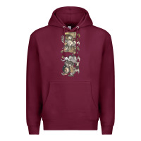 Burgundy where the wild things are Premium Hoodie - linhVisuals