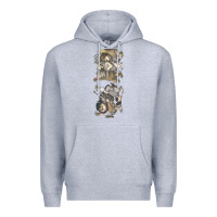Heather Grey where the wild things are Premium Hoodie - linhVisuals