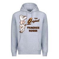 Heather Grey resto pancake house Premium Hoodie - linhVisuals