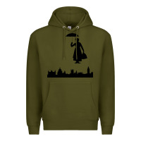 Army Green marry poppins Premium Hoodie - linhVisuals