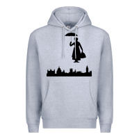 Heather Grey marry poppins Premium Hoodie - linhVisuals