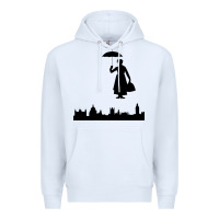 White marry poppins Premium Hoodie - linhVisuals