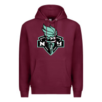 Burgundy new york women sport Premium Hoodie - linhVisuals