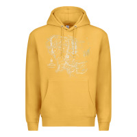 Mustard middle earth map [tb] Premium Hoodie - linhVisuals