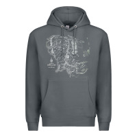Rock middle earth map [tb] Premium Hoodie - linhVisuals
