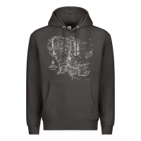 Smoke middle earth map [tb] Premium Hoodie - linhVisuals