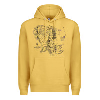 Antique Gold middle earth map [tw] Premium Hoodie - linhVisuals