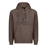 Coffee middle earth map [tw] Premium Hoodie - linhVisuals