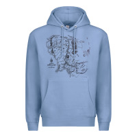 Colony Blue middle earth map [tw] Premium Hoodie - linhVisuals