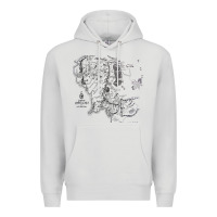 Dove Grey middle earth map [tw] Premium Hoodie - linhVisuals